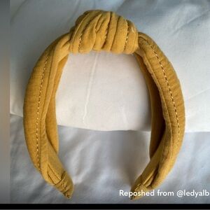 Madewell - Knotted Covered Headband- yellow